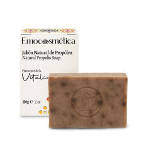 Jabón natural de propóleo Vitalidad para pieles irritadas, con acné y limpieza profunda