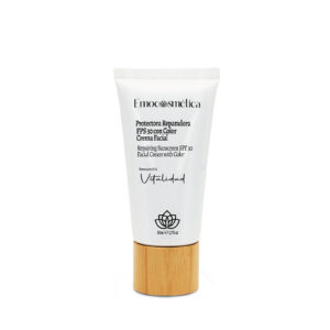 crema facial protectora reparadora fps30 con color
