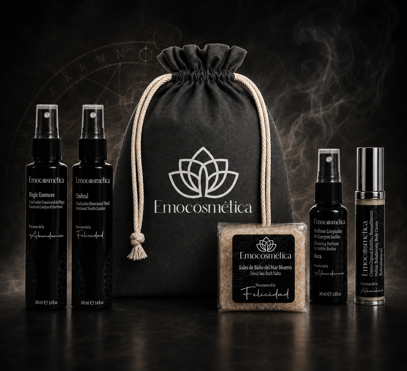 Ritual Noche Mágica inspirado en la Noche de San Juan de Emocosmética con productos de cosmética emocional y bienestar.