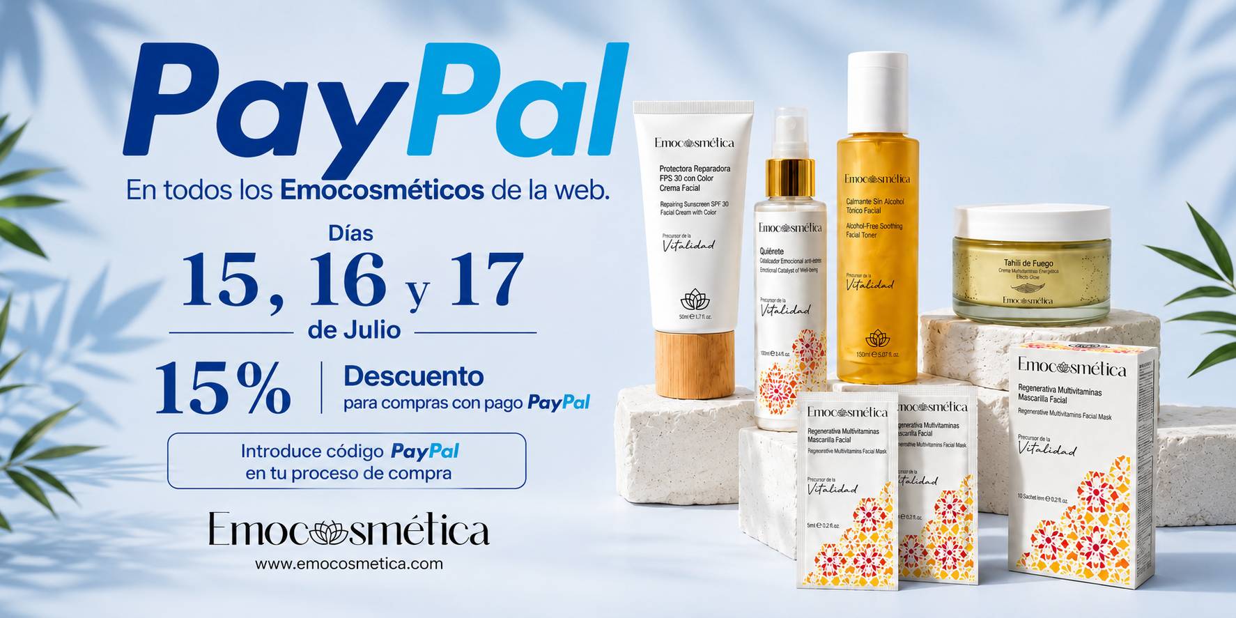 Promoción paypal emocosmética