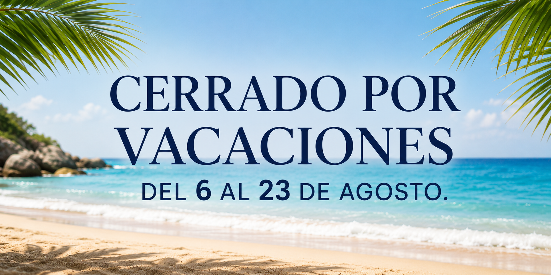 Cerrado por vacaciones | Emocosmética | Del 6 al 23 de agosto