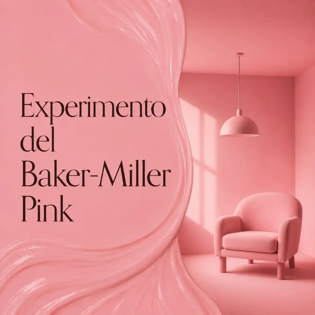 Experimento del Baker-Miller Pink en una habitación rosa asociado a la psicología del color