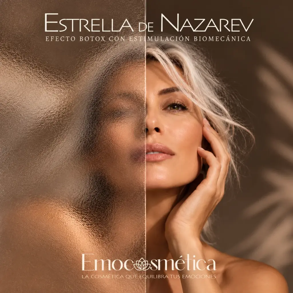 Estrella de Nazarev, tratamiento efecto botox con estimulación biomecánica de Emocosmética