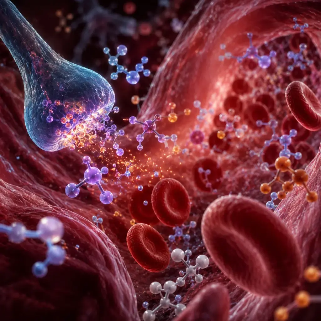 Representación de neurotransmisores y actividad neuronal relacionada con la valentía