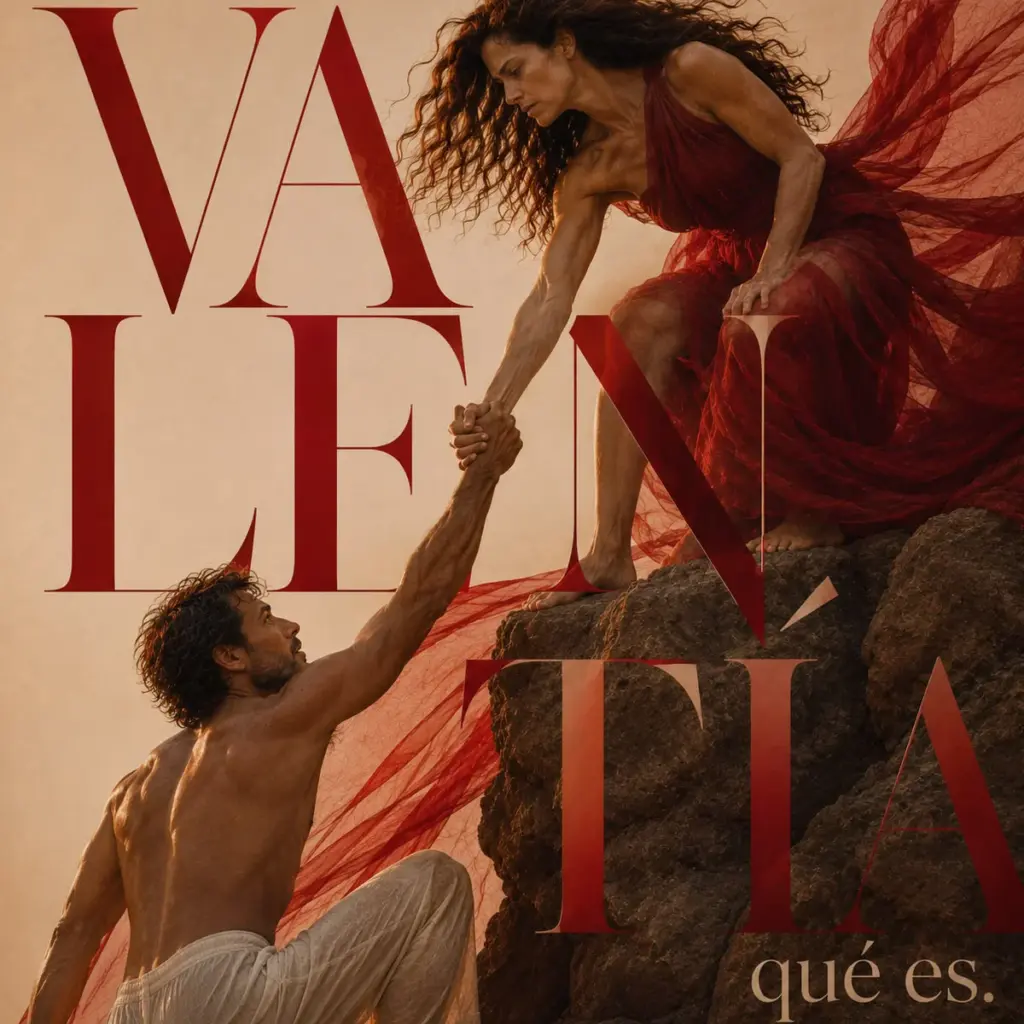 Persona ayudando a otra como representación del significado de la valentía