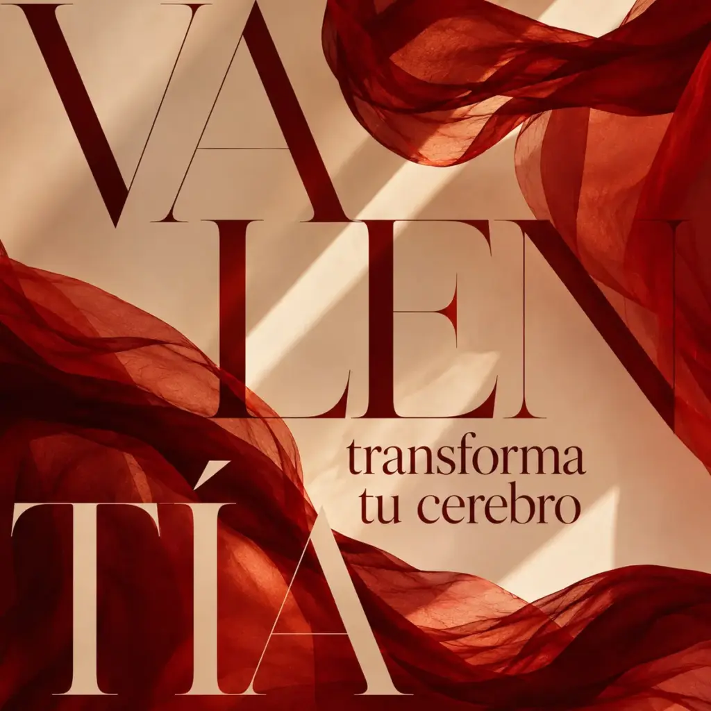 Composición gráfica sobre valentía, cerebro y neurociencia