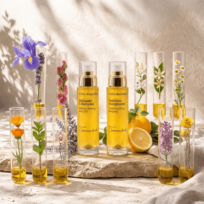 aceites esenciales cosmética